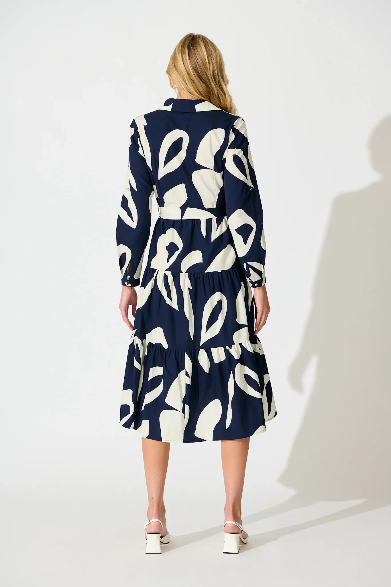 Endless Wishes Midi Navy White - ছবি 4