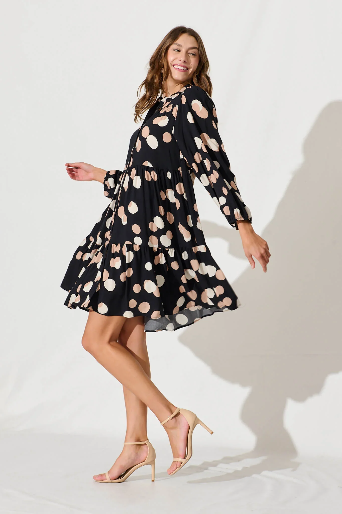 Felicity Smock Shirt Dress - ছবি 3