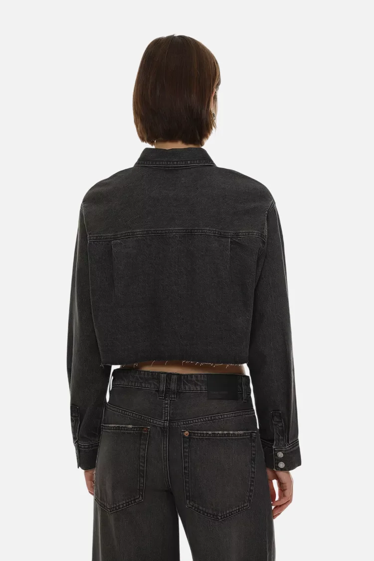 Cropped denim shirt - ছবি 7